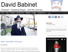 Tablet Screenshot of davidbabinet.com